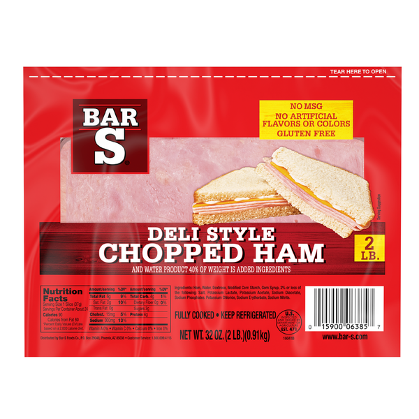 Packaged Meat Bar-S Deli Style Chopped Ham hero