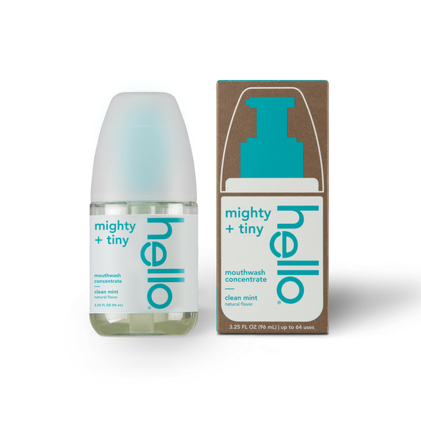 hello Mighty + Tiny Mouthwash Concentrate, Clean Mint hero