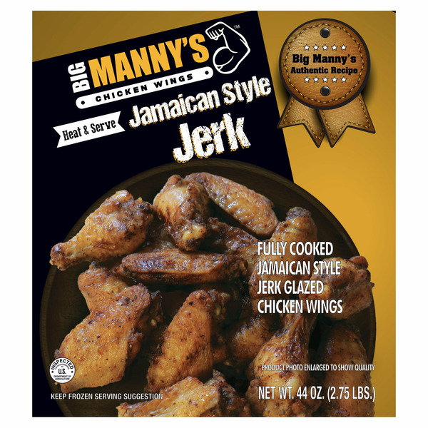 Prepared Meals Big Manny's Jamaican Style Jerk Chicken Wings hero