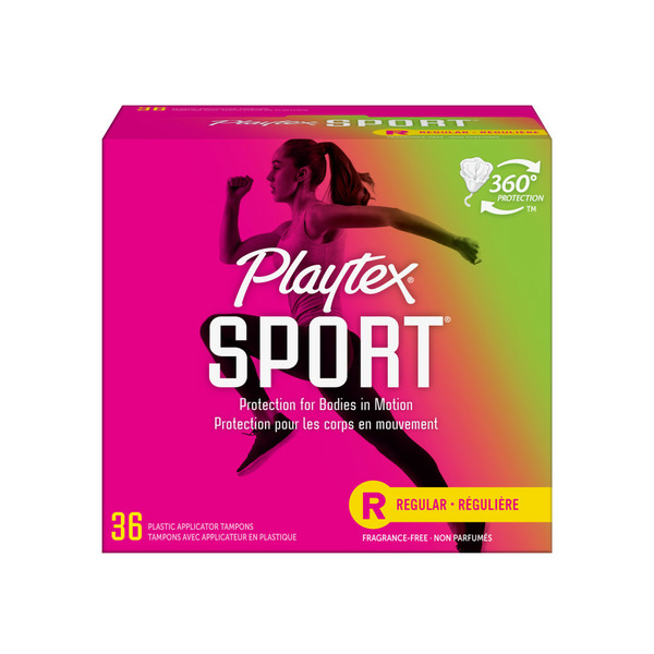 Feminine Care Playtex Tampons, Plastic Applicator, Regular, Fragrance-Free hero