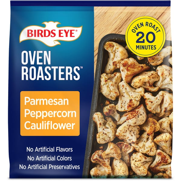 Frozen Meals Birds Eye Oven Roasters Parmesan Peppercorn Cauliflower Frozen Vegetables hero