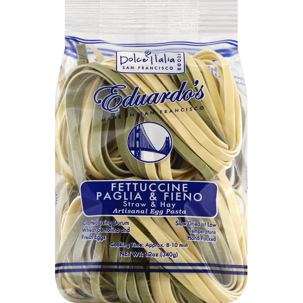 Dry Pasta Dolce Italia Foods Fettuccine, Paglia & Fieno hero