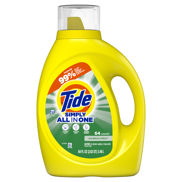 Tide Simply Liquid Laundry Detergent, Daybreak Fresh hero