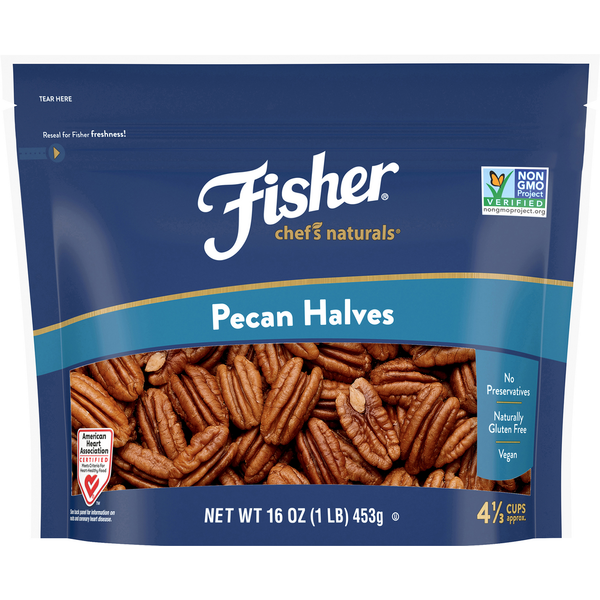 Baking Ingredients Fisher Pecan, Halves hero