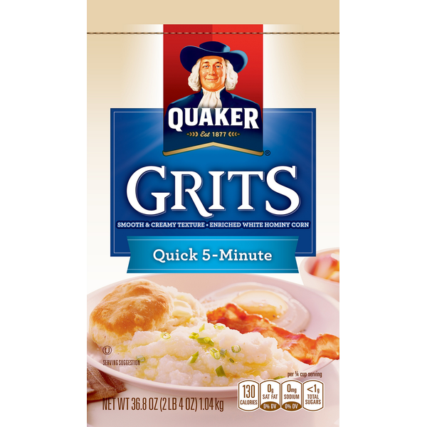 Hot Cereal & Pancake Mixes Quaker Grits, Quick 5-Minute hero