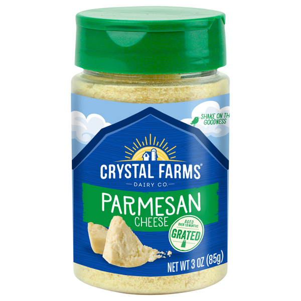 Other Creams & Cheeses Crystal Farms Grated Cheese, Parmesan hero