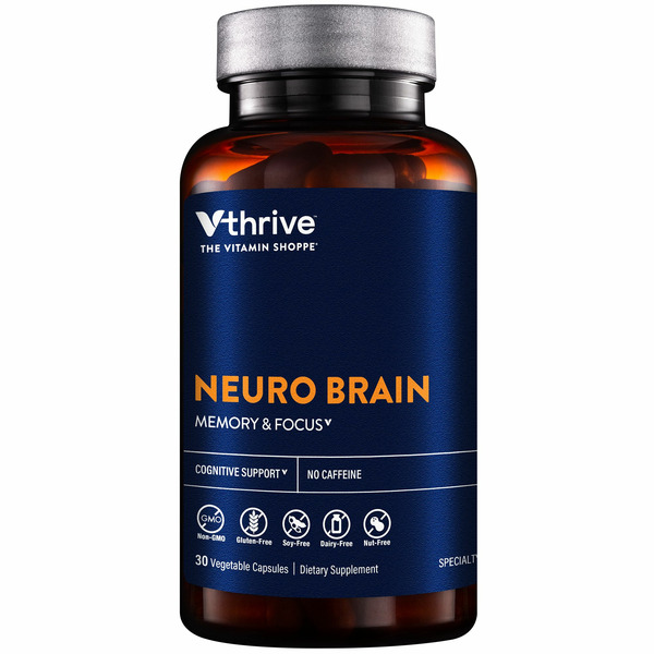 Vthrive The Vitamin Shoppe Neuro Brain Vegetarian Capsules hero