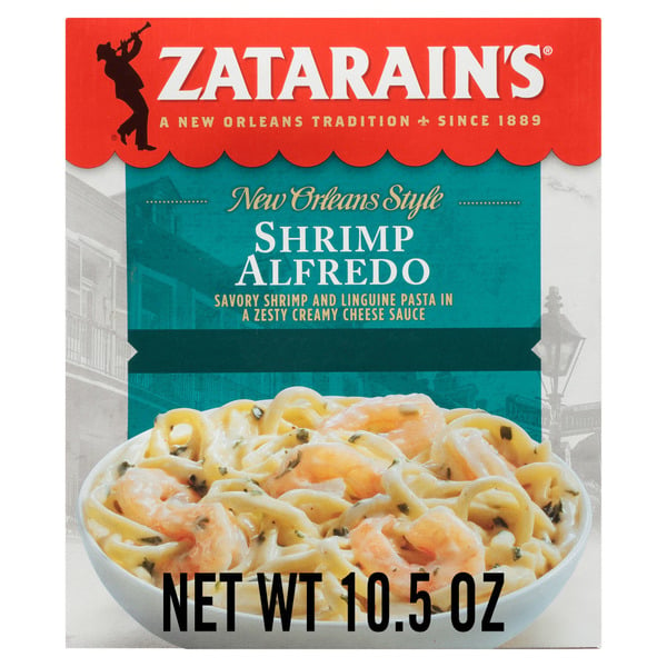 Frozen Meals Zatarain's Frozen Shrimp Alfredo hero