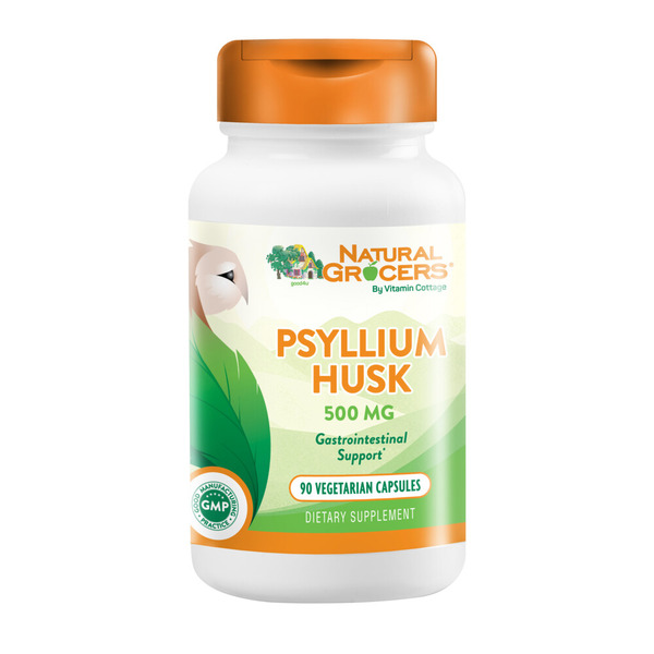 Dietary Supplements Natural Grocers Psyllium Husks Fiber Veggie Caps hero