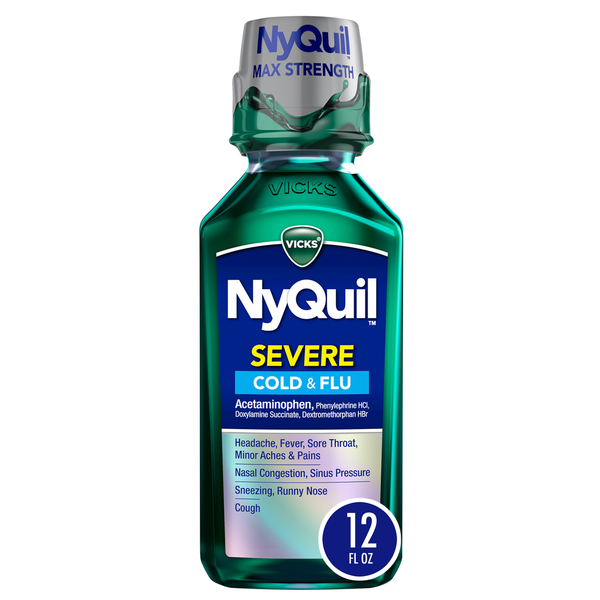 Cold, Flu & Allergy Vicks NyQuil SEVERE Max Strength Cold, Cough & Flu Medicine hero