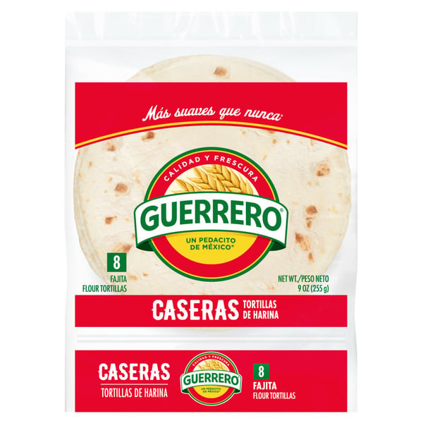 Latino Foods Guerrero Caseras Fajita Flour Tortillas hero