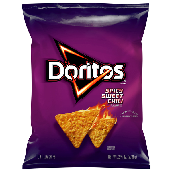 Doritos Flavored Tortilla Chips, Spicy Sweet Chili hero