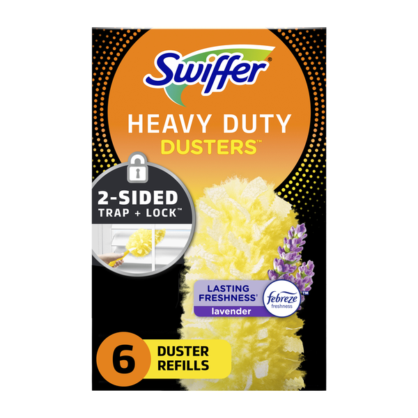 Cleaning Products Swiffer Dusters Heavy Duty Multi-Surface Duster Refills for Cleaning, Lavender Scent hero