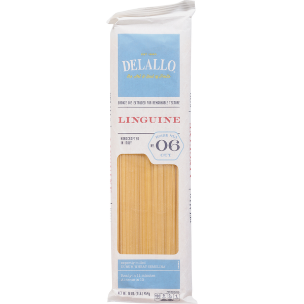 Dry Pasta DeLallo Pasta, Linguine, No. 06 Cut hero