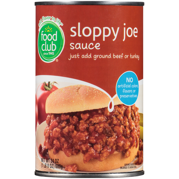 Marinades & Meat Preparation Food Club Sloppy Joe Sauce hero