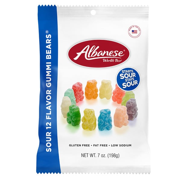 Candy & Chocolate Albanese Sour 12 Flavor Gummi Bears hero