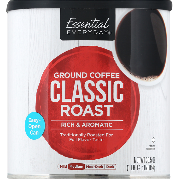 Coffee Essential Everyday Coffee, Ground, Medium Roast, Classic Roast hero