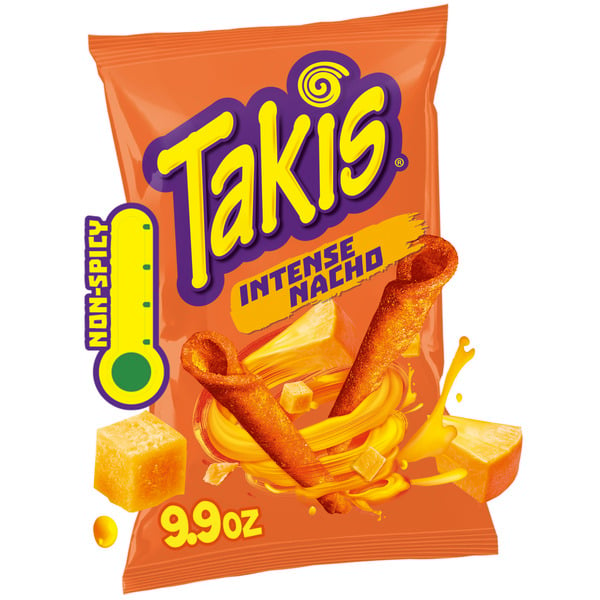 Takis Intense Nacho Rolled Tortilla Chips Bag hero