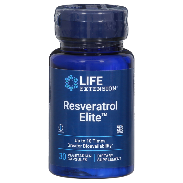 Vitamins & Minerals Life Extension Resveratrol Elite, Vegetarian Capsules hero