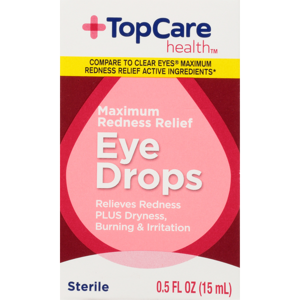 Eye & Ear Care TopCare Eye Drops, Maximum Redness Relief hero