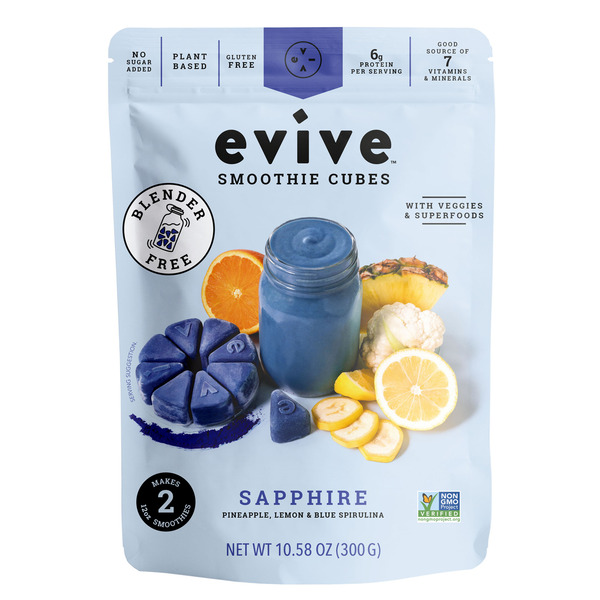 Frozen Juice Evive Smoothie Cubes Sapphire hero