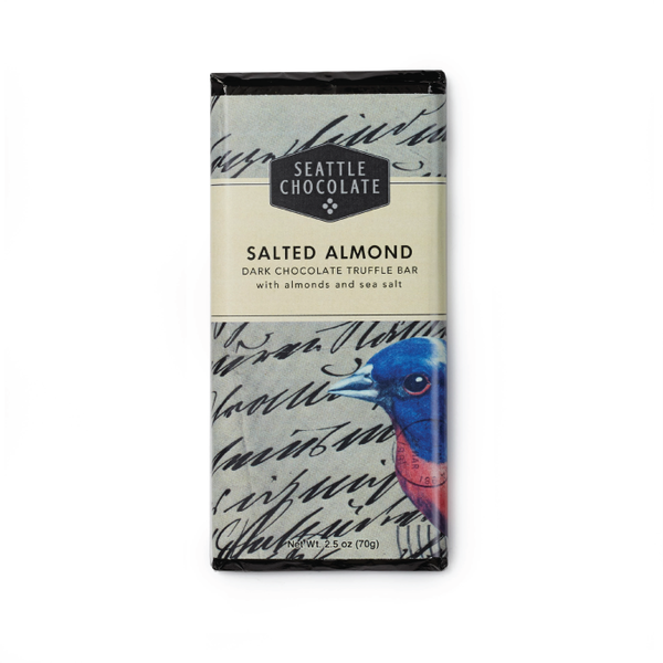 Candy & Chocolate Seattle Chocolate Salted Almond Truffle Bar hero