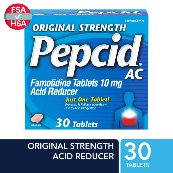 Digestion Pepcid Pepcid AC Original Strength For Heartburn Prevention & Relief hero