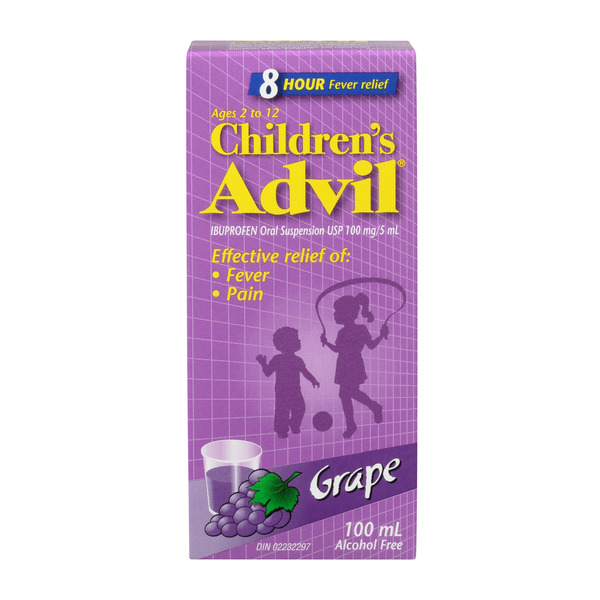 Cold, Flu & Allergy Advil - Children Children'S Suspension Liquid, Grape hero