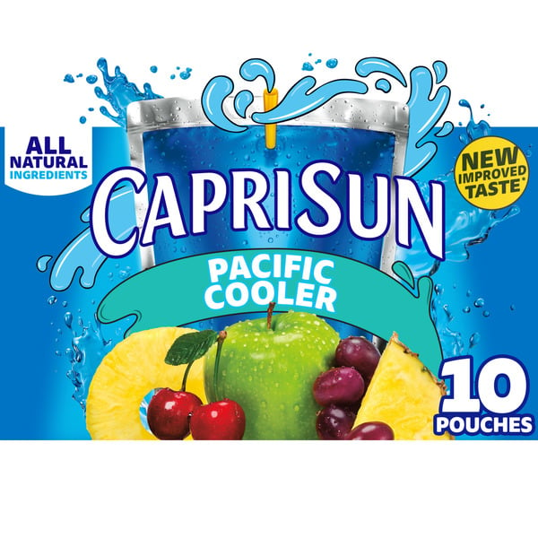 Juice & Nectars Capri Sun Pacific Cooler Mixed Fruit Naturally Flavored Juice Drink Blend hero