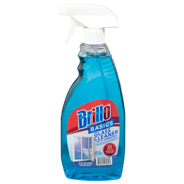 Cleaning Products Brillo Glass Cleaner, with Ammonia hero