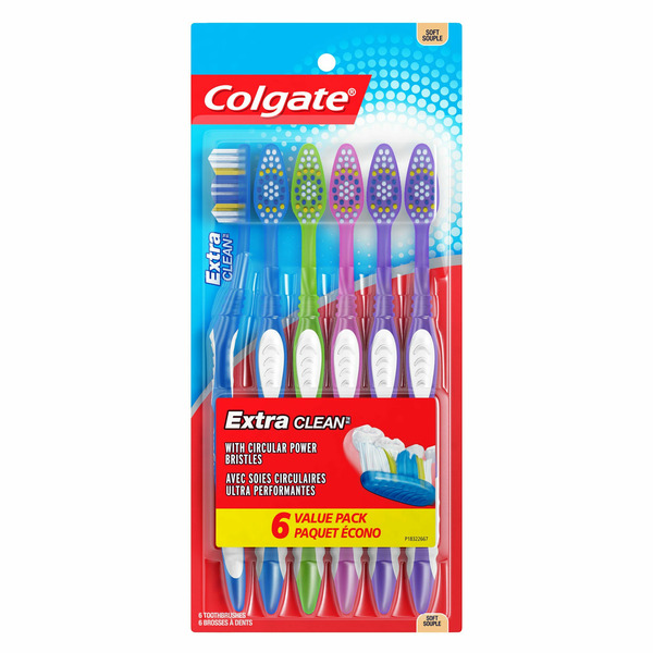 Oral Hygiene Colgate Extra Clean Soft Toothbrushes Pack hero