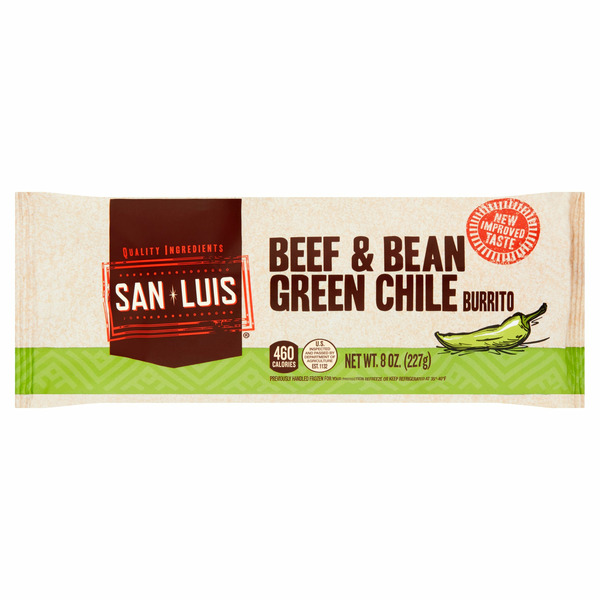 Prepared Meals San Luis Sourdough Beef & Bean Green Chile Burrito hero