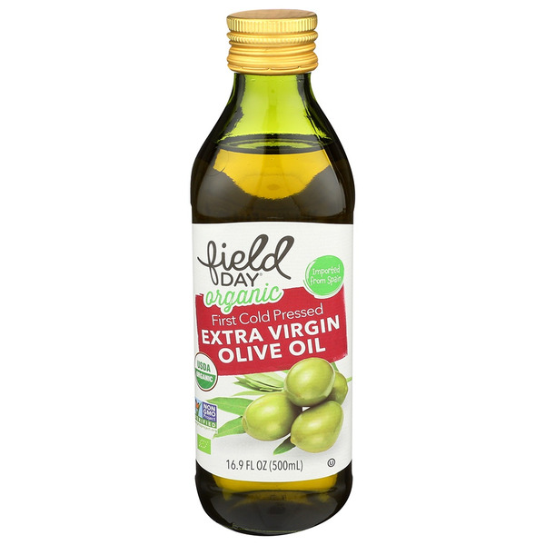 Oils, Vinegars & Fats FIELD DAY Olive Oil, Organic, Extra Virgin, First Cold Pressed hero