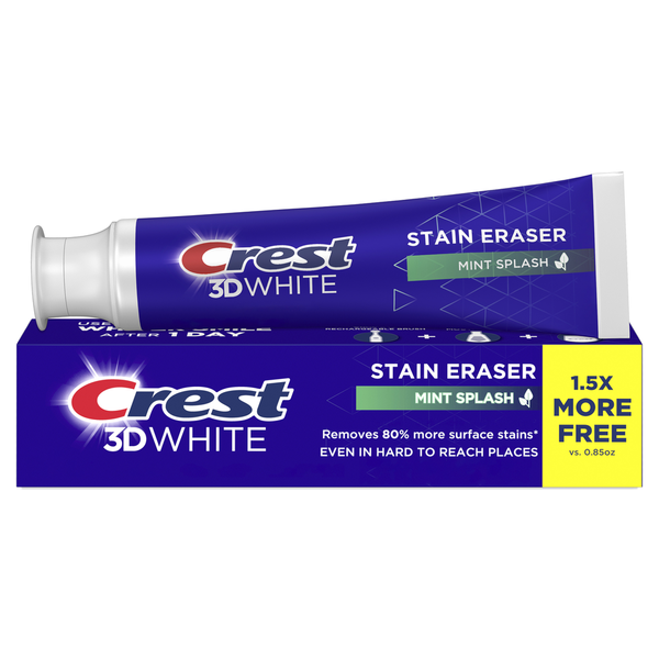 Oral Care Crest White Stain Eraser Whitening Toothpaste, Fresh Mint hero