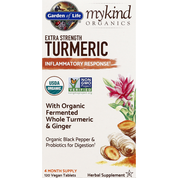 Miscellaneous Supplements Garden of Life Turmeric, Extra Strength, Vegan Tablet hero