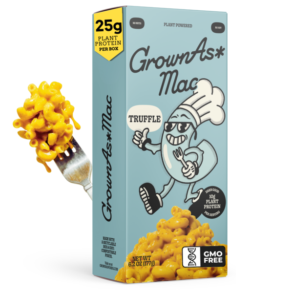 Packaged Cheese GrownAs* Foods Truffle Vegan Mac & Cheese  -  High Protein, Gluten & Dairy Free! hero