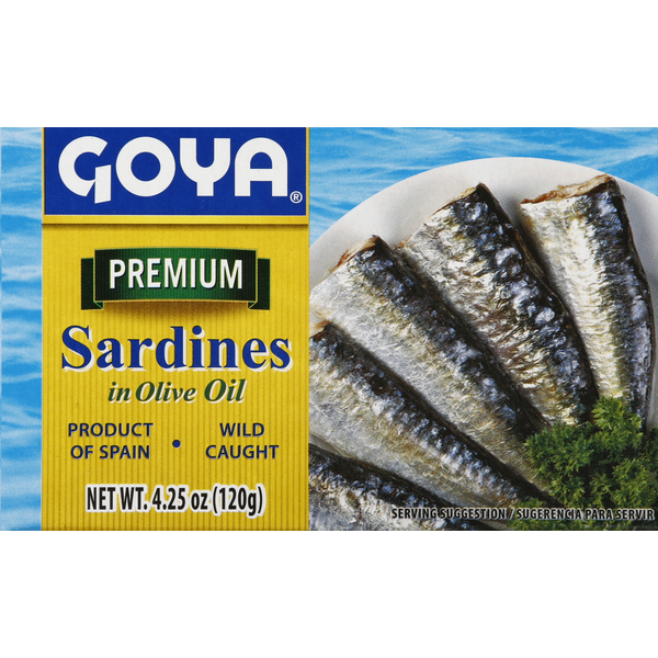 Canned Meat & Seafood Goya Premium Olive Oil Sardines hero