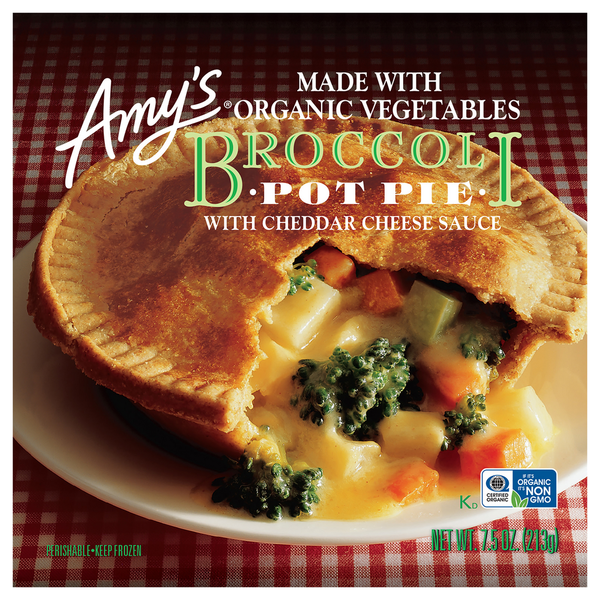 Frozen Vegan & Vegetarian Amy's Kitchen Broccoli Pot Pie hero