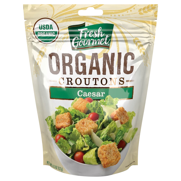 Salad Dressing & Toppings Fresh Gourmet Croutons, Organic, Ceasar hero