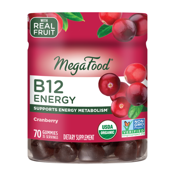 Vitamins & Supplements MegaFood B12 Energy Cranberry Gummies hero