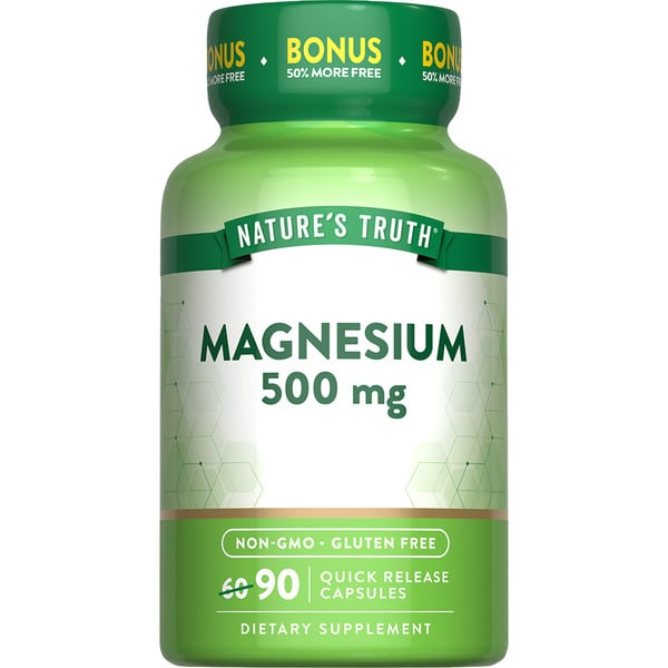 Vitamins & Supplements Nature's Truth Magnesium Oxide Capsules hero