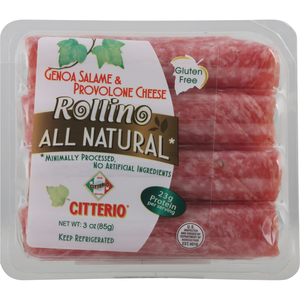 Specialty Cheeses Citterio Rollino, Genoa Salame & Provolone Cheese hero