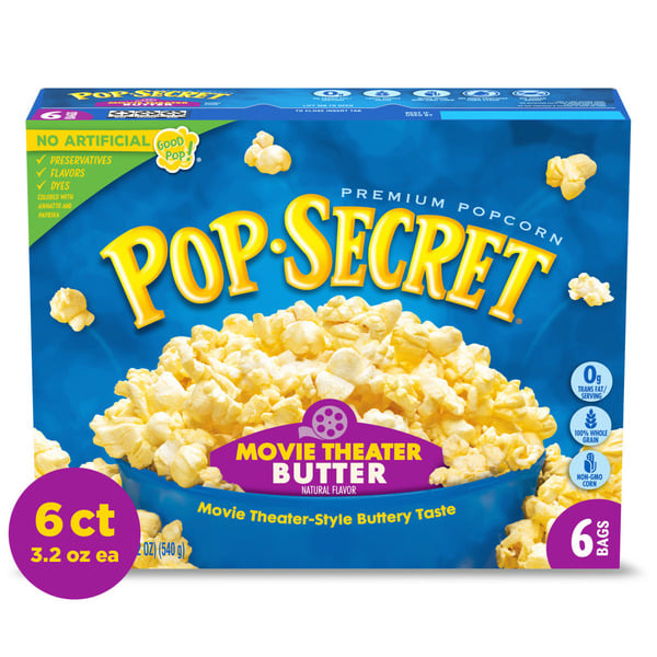 Popcorn & Jerky Pop Secret Movie Theater Butter Popcorn hero