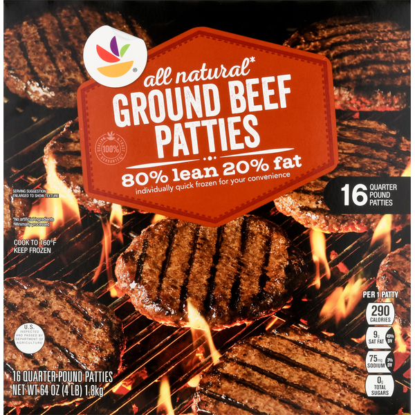 Frozen Meat & Seafood Store Brand Ground Beef Patties hero