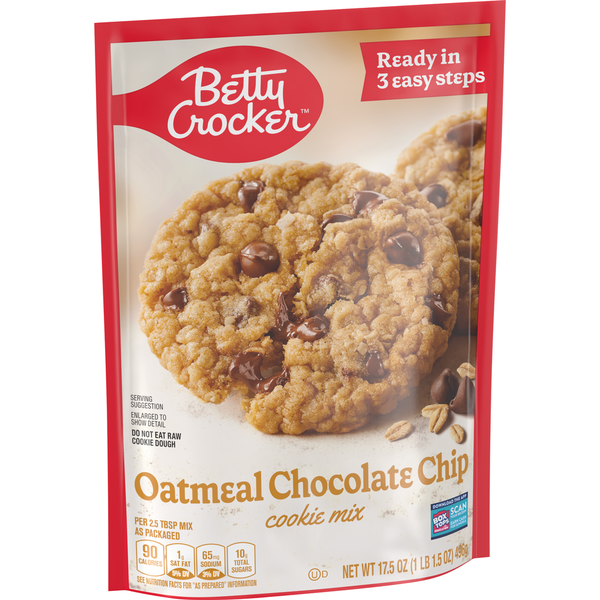 Baking and Gelatin Mixes Betty Crocker Oatmeal Chocolate Chip Cookie Mix hero