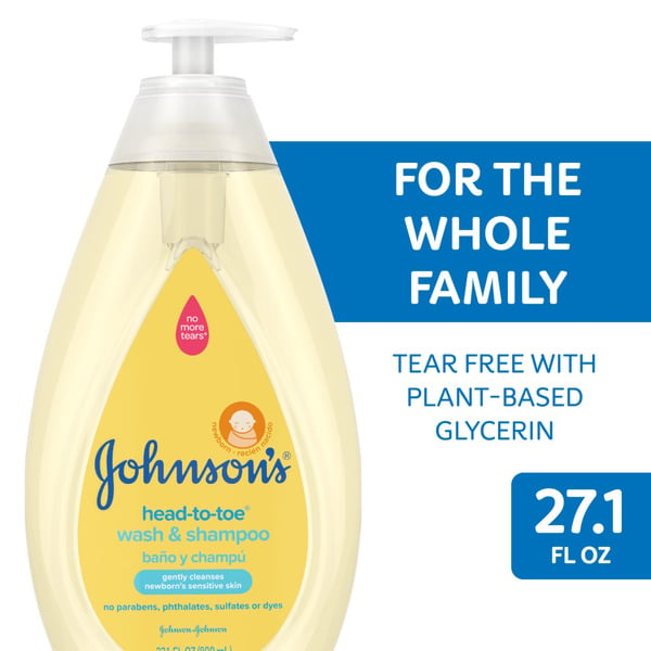 Baby Bath & Body Care Johnson's Head-To-Toe Tear-Free Baby Body Wash & Shampoo hero