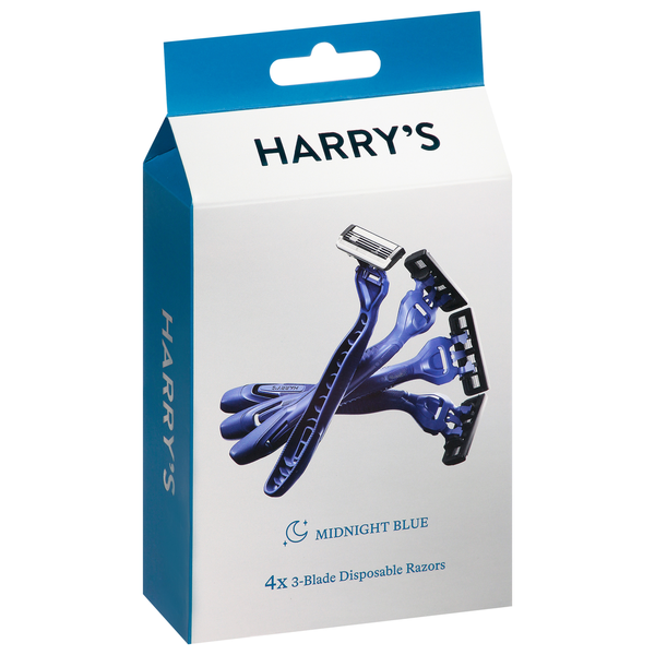 Disposable Razors, 3-Blade, Midnight Blue hero