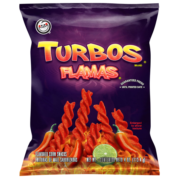 Chips & Pretzels Sabritas Turbos Flamas Corn Snacks, Flamas hero