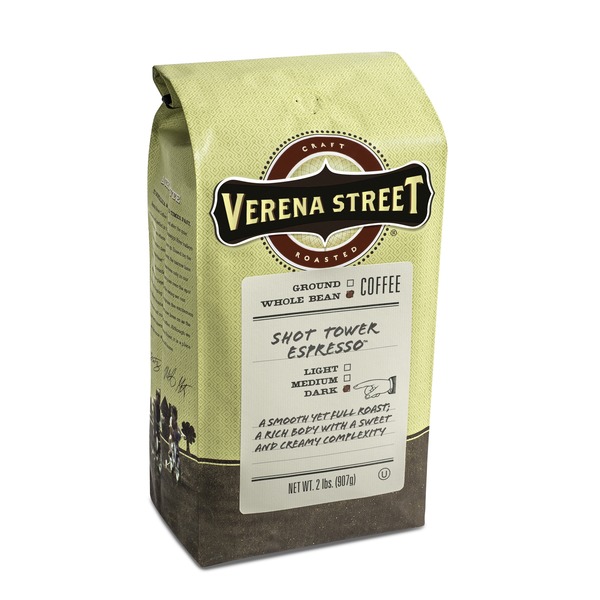 Coffee Verena Street Coffee Shot Tower Espresso Whole Bean Coffee hero