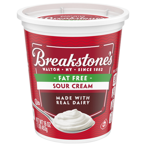 Other Creams & Cheeses Breakstone's Fat Free Sour Cream, oz Tub hero